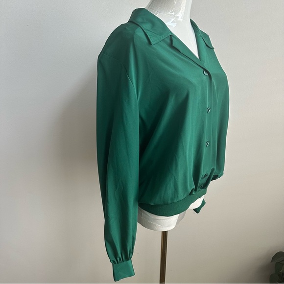 VTG Judy Bond Womens Relaxed Fit Button Up Old Money Office Clean Girl Blouse 14 - Picture 2 of 10